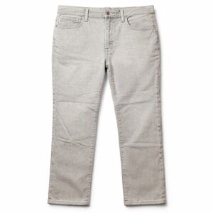 MADEWELL Slim Demi-Boot Jean Sz 29 Dekalb Gray High-Rise Cropped Subtle Flare